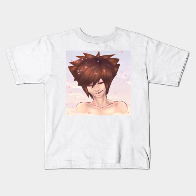 KH Sora Sakura Kids T-Shirt by YarethL